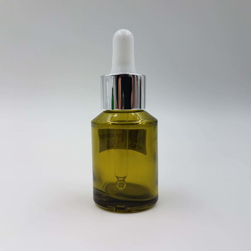 30ml 綠色玻璃精華素瓶 