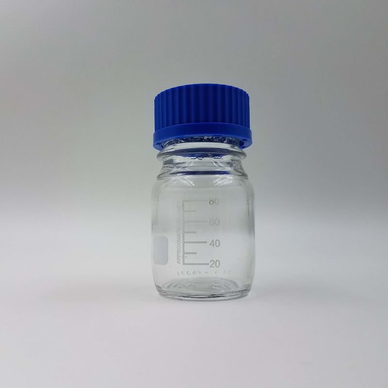 100ml 藍蓋透明玻璃試劑瓶