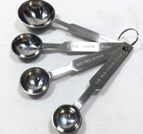 不銹鋼量匙 (4支/組)