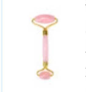 粉水晶滾輪按摩器(排毒去腫+瘦臉)