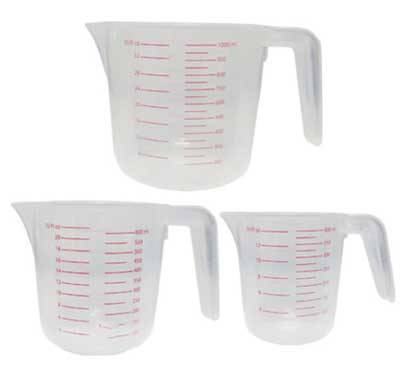 耐熱膠量杯(250m)半透明