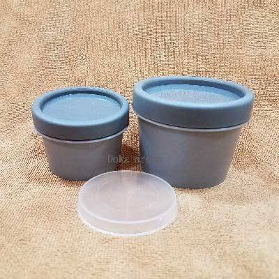 50g 灰色硬膠容器(含內蓋）