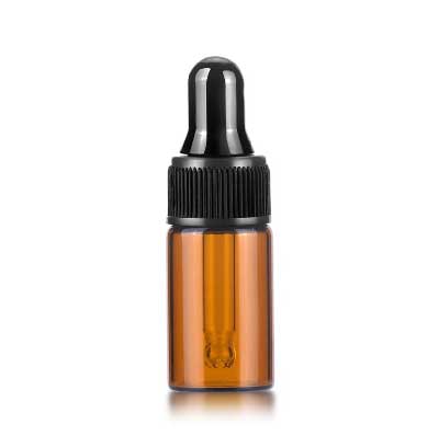 5ml 迷你棕色玻璃滴管瓶   (2支/pack)