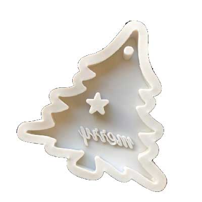 聖誕樹矽膠模 (可掛繩)