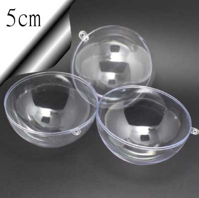 5cm DIY沐浴球圓型塑膠模具  (5個 /包) 