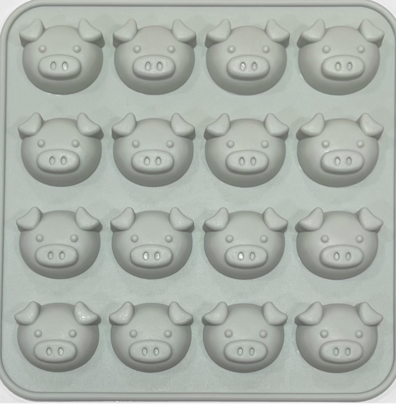 福氣豬矽膠模 (16入)