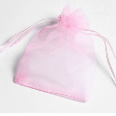 粉紅色紗袋(L 9 * H 12cm)-10個