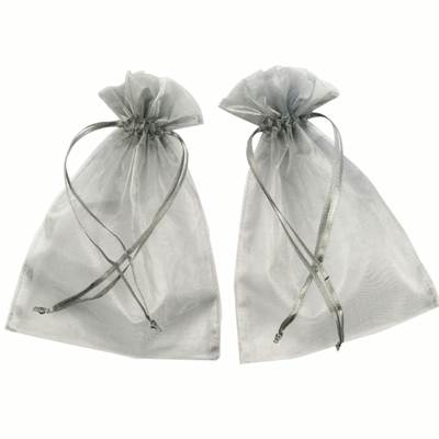 銀灰色紗袋(L 9 * H 12cm)-10個