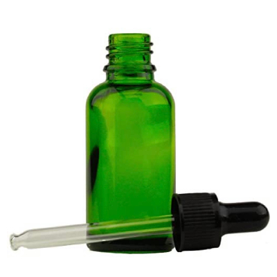 30ml 綠色精油玻璃滴管瓶